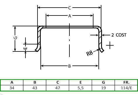 image buffer container bell-shaped